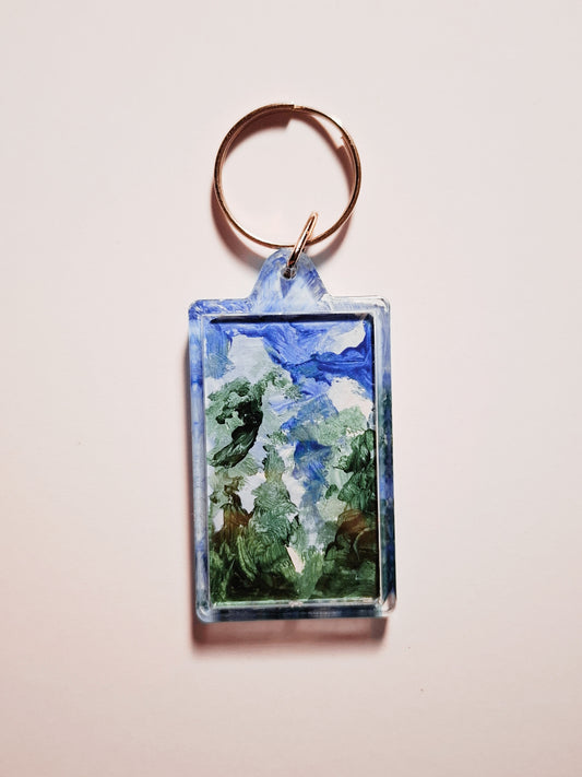 Miško aura - Rankų darbo raktų pakabutis